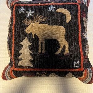 Cozy Lodge Moose Accent Pillow